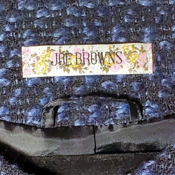 NWT Joe Browns Navy Tweed Blazer Flowers & Buttons - Picture 5 of 8
